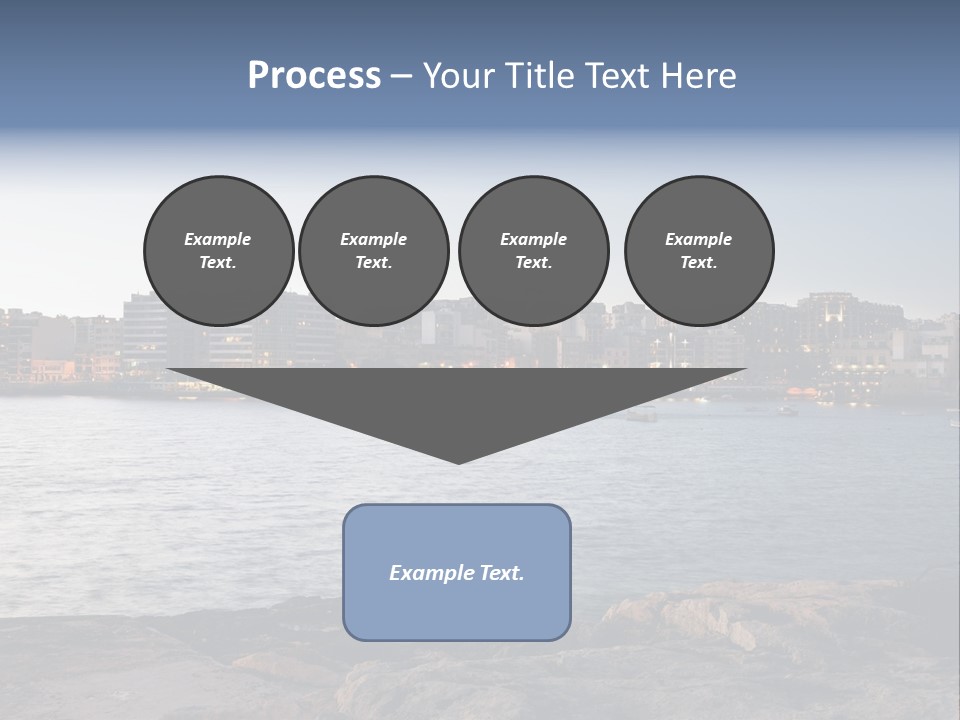 Saint Julians Bay In Malta PowerPoint Template