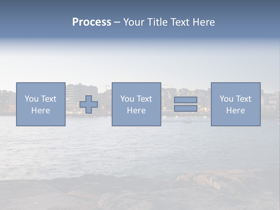 Saint Julians Bay In Malta PowerPoint Template