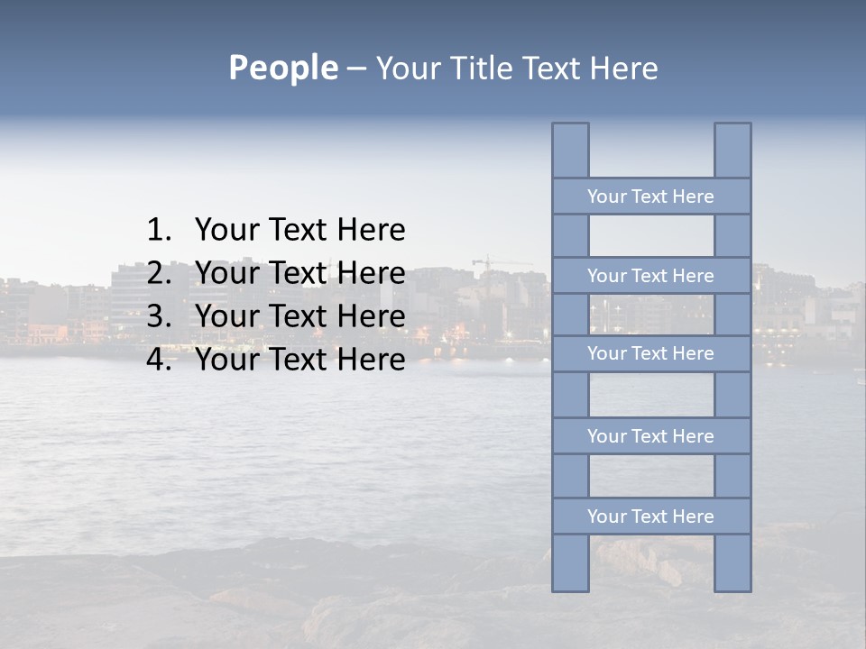 Saint Julians Bay In Malta PowerPoint Template