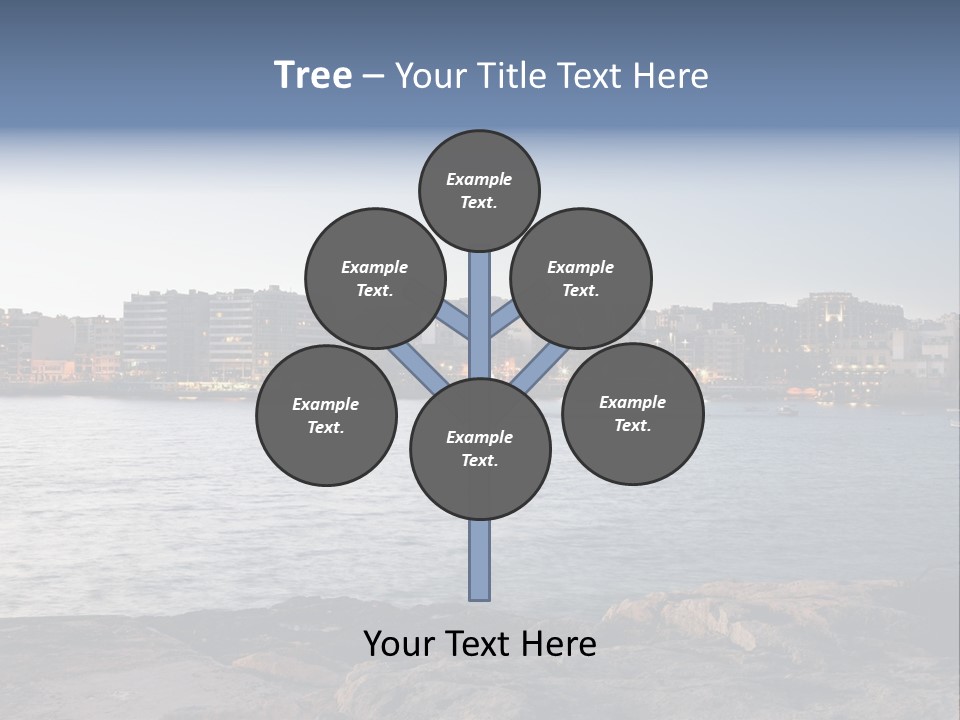 Saint Julians Bay In Malta PowerPoint Template