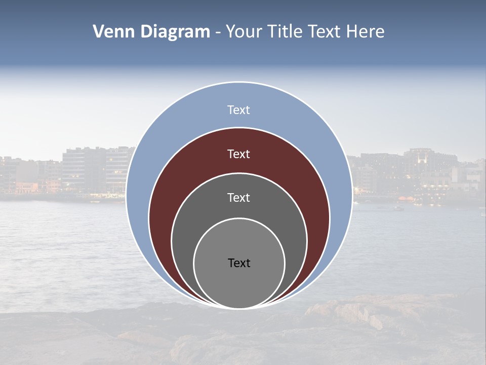 Saint Julians Bay In Malta PowerPoint Template