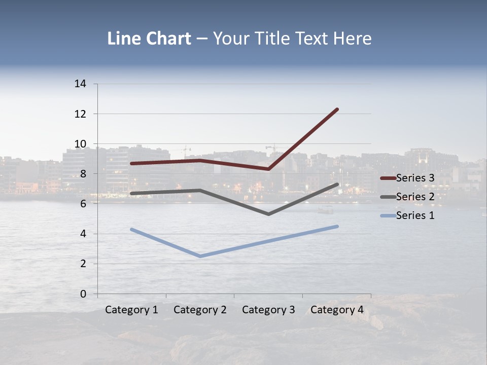 Saint Julians Bay In Malta PowerPoint Template