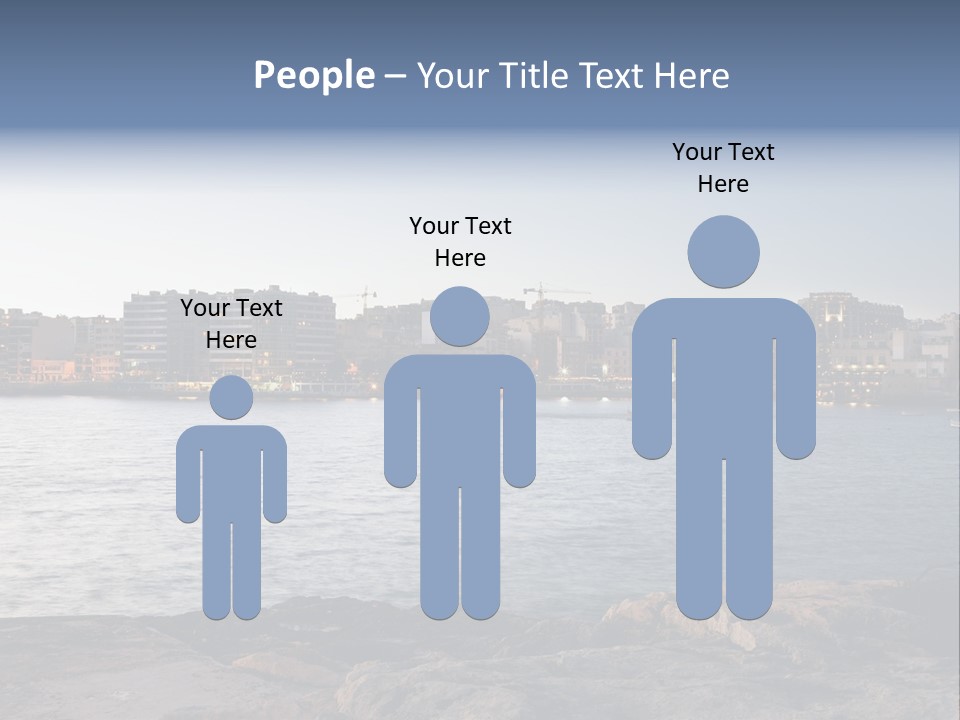 Saint Julians Bay In Malta PowerPoint Template