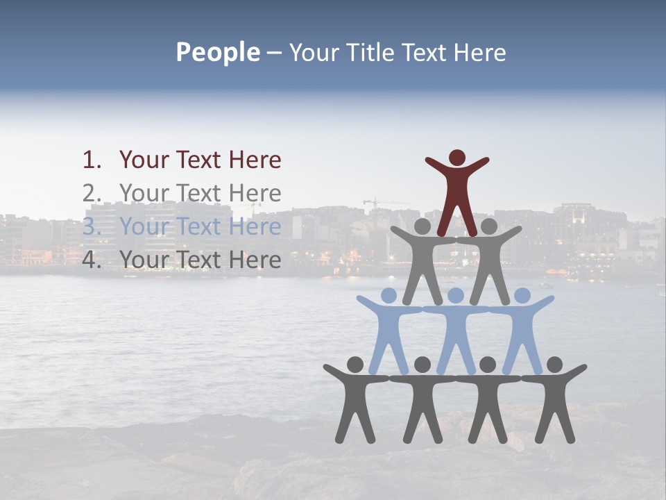 Saint Julians Bay In Malta PowerPoint Template