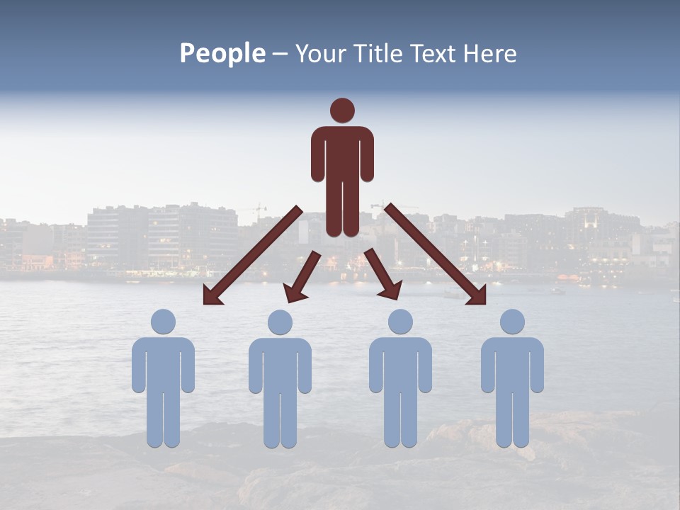 Saint Julians Bay In Malta PowerPoint Template