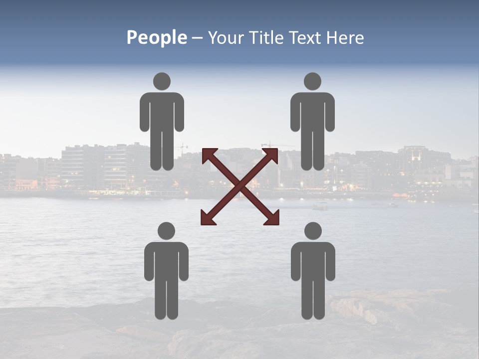 Saint Julians Bay In Malta PowerPoint Template