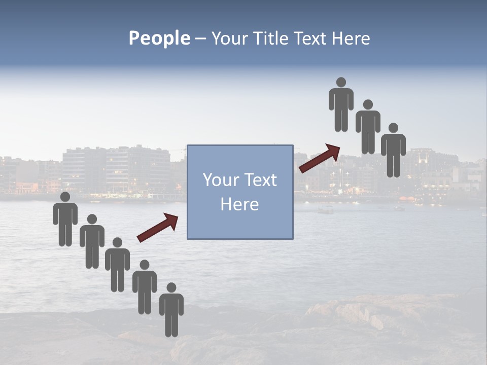 Saint Julians Bay In Malta PowerPoint Template