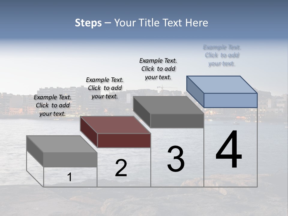 Saint Julians Bay In Malta PowerPoint Template