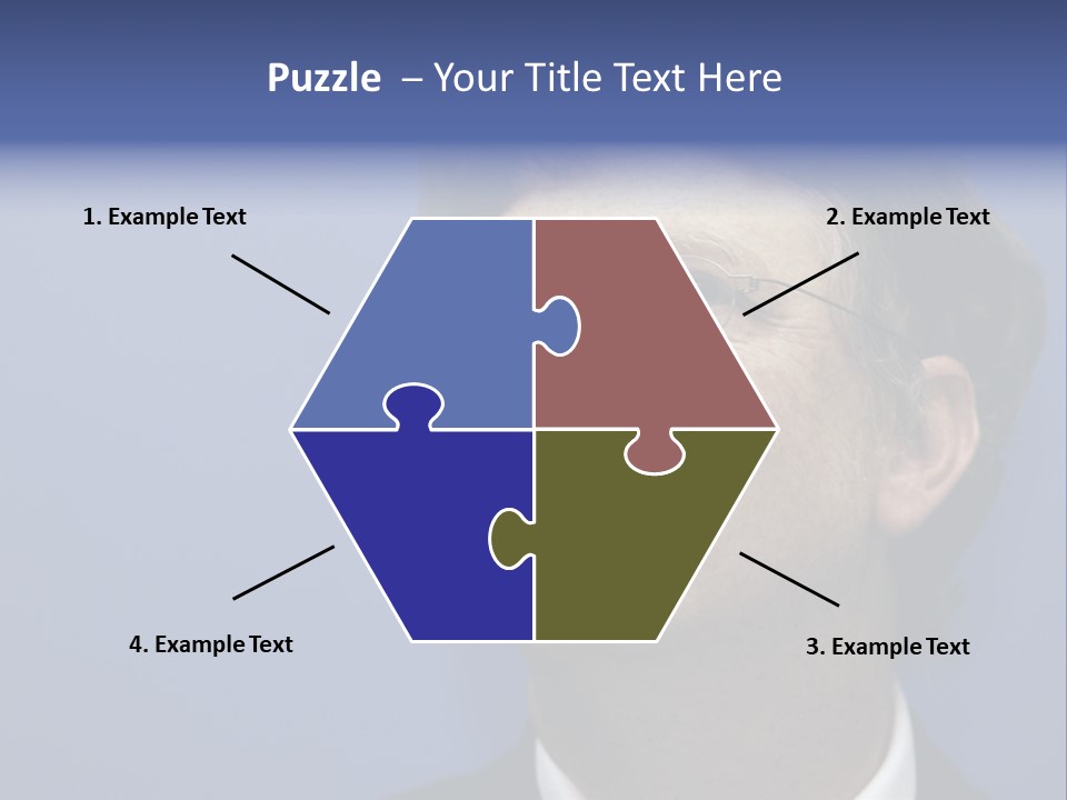 A Man In A Suit And Tie With A Blue Background PowerPoint Template