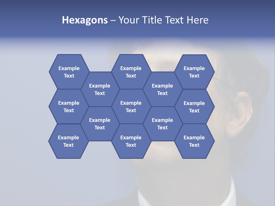 A Man In A Suit And Tie With A Blue Background PowerPoint Template