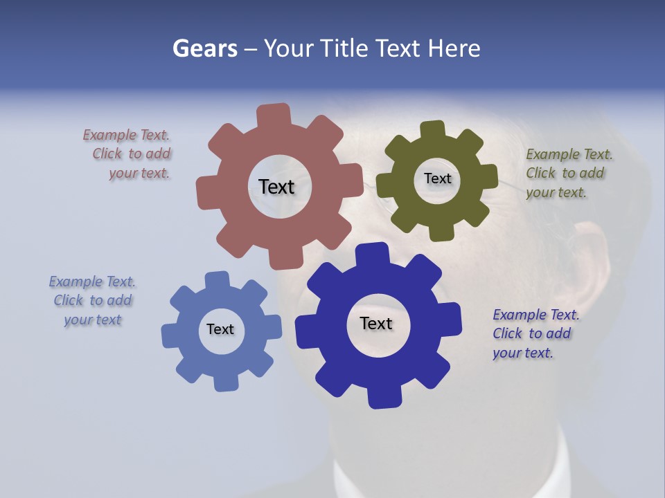 A Man In A Suit And Tie With A Blue Background PowerPoint Template