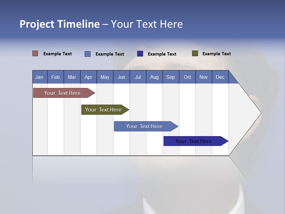 A Man In A Suit And Tie With A Blue Background PowerPoint Template