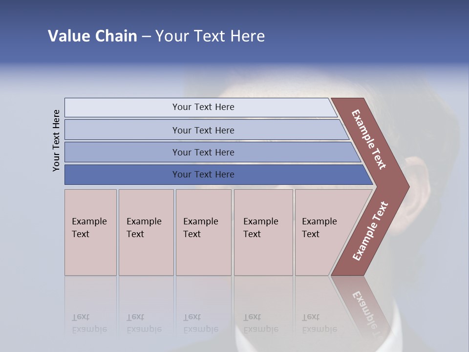 A Man In A Suit And Tie With A Blue Background PowerPoint Template