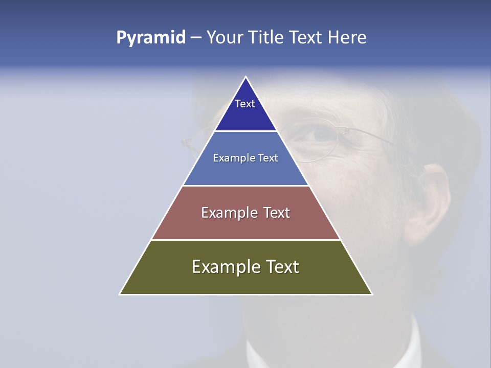 A Man In A Suit And Tie With A Blue Background PowerPoint Template