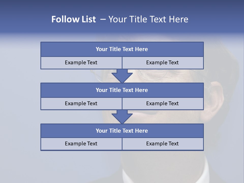 A Man In A Suit And Tie With A Blue Background PowerPoint Template