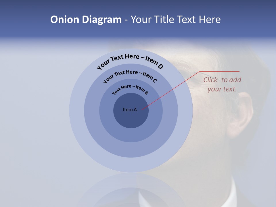 A Man In A Suit And Tie With A Blue Background PowerPoint Template