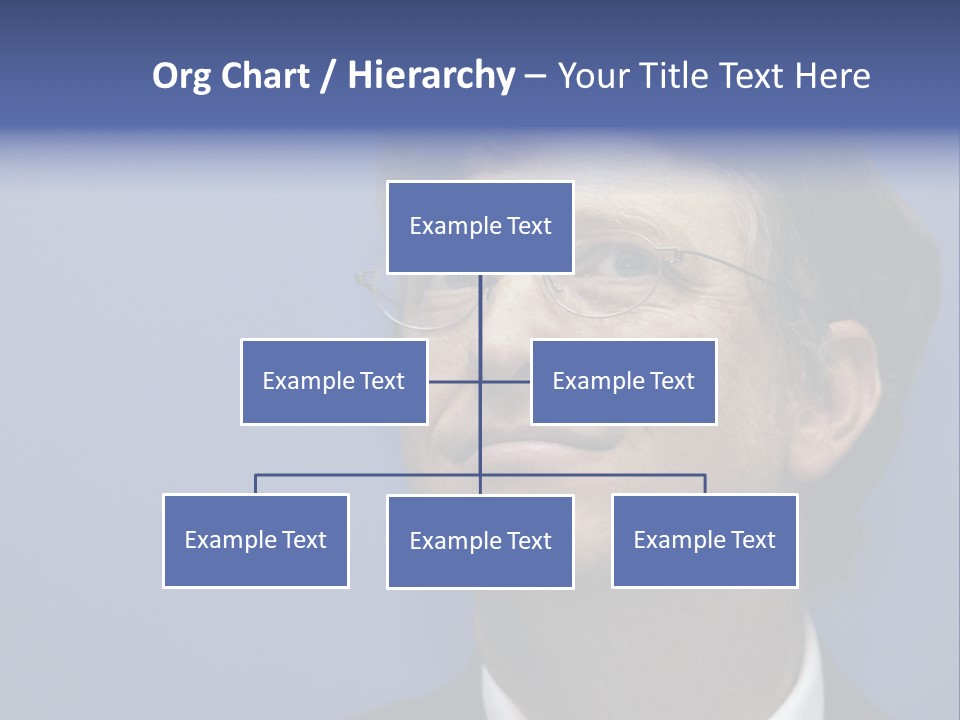 A Man In A Suit And Tie With A Blue Background PowerPoint Template