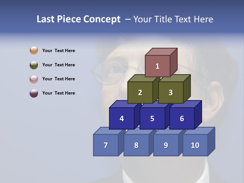 A Man In A Suit And Tie With A Blue Background PowerPoint Template