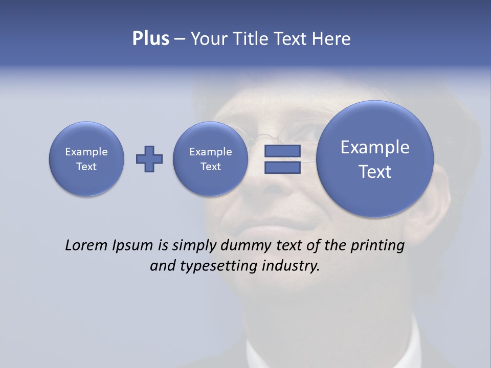 A Man In A Suit And Tie With A Blue Background PowerPoint Template