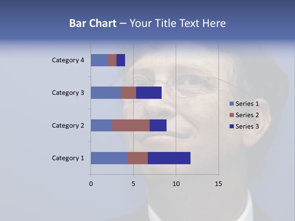 A Man In A Suit And Tie With A Blue Background PowerPoint Template