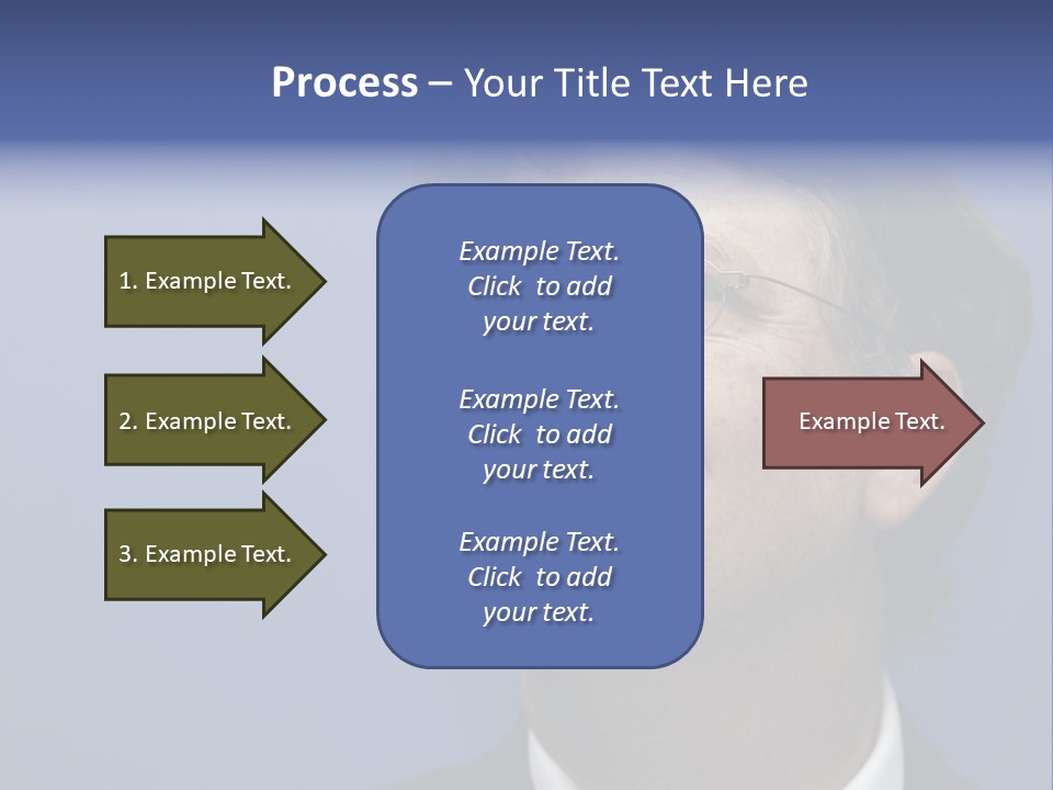 A Man In A Suit And Tie With A Blue Background PowerPoint Template