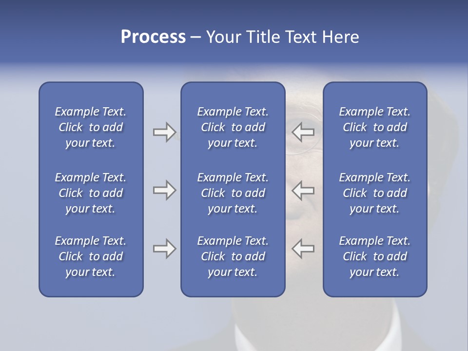 A Man In A Suit And Tie With A Blue Background PowerPoint Template