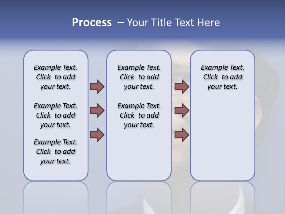 A Man In A Suit And Tie With A Blue Background PowerPoint Template