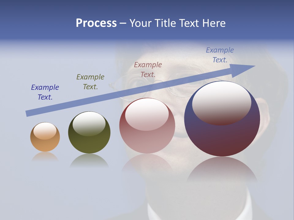 A Man In A Suit And Tie With A Blue Background PowerPoint Template