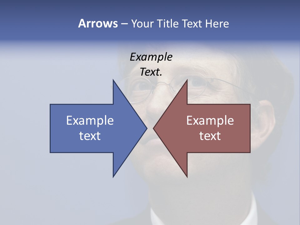 A Man In A Suit And Tie With A Blue Background PowerPoint Template