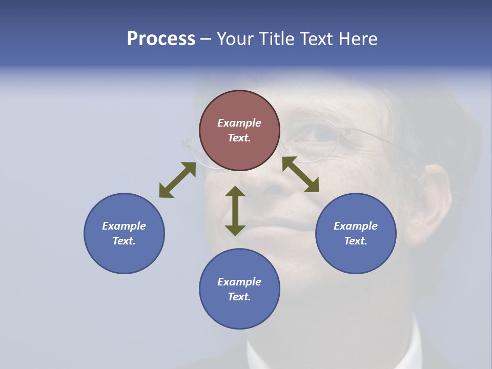 A Man In A Suit And Tie With A Blue Background PowerPoint Template