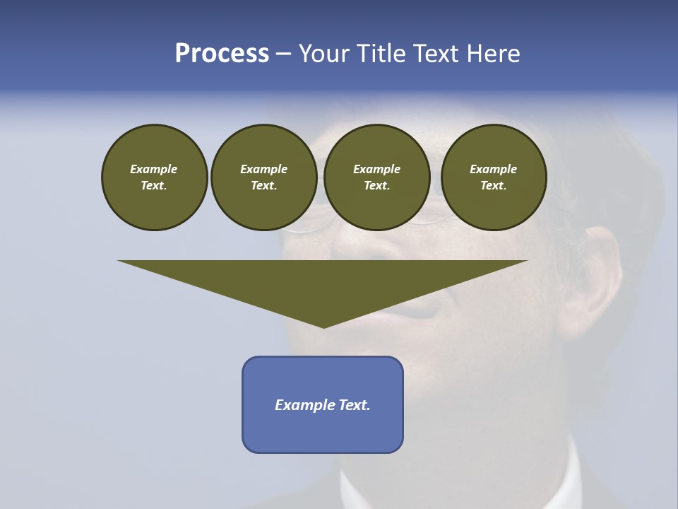 A Man In A Suit And Tie With A Blue Background PowerPoint Template