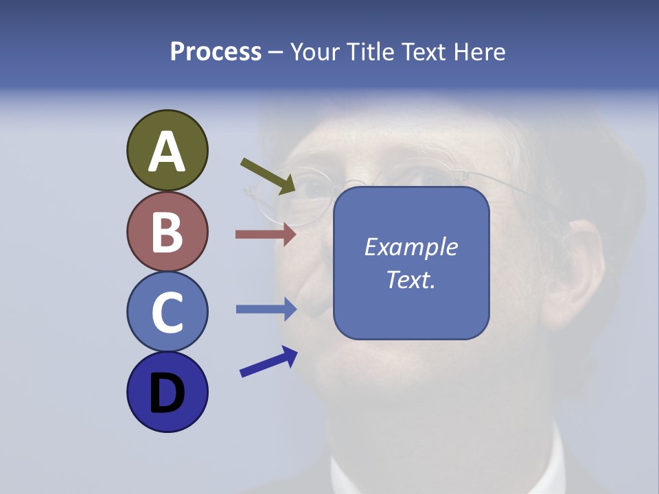 A Man In A Suit And Tie With A Blue Background PowerPoint Template