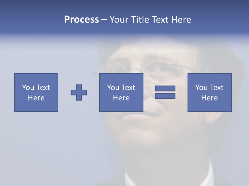 A Man In A Suit And Tie With A Blue Background PowerPoint Template