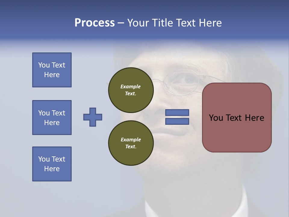 A Man In A Suit And Tie With A Blue Background PowerPoint Template
