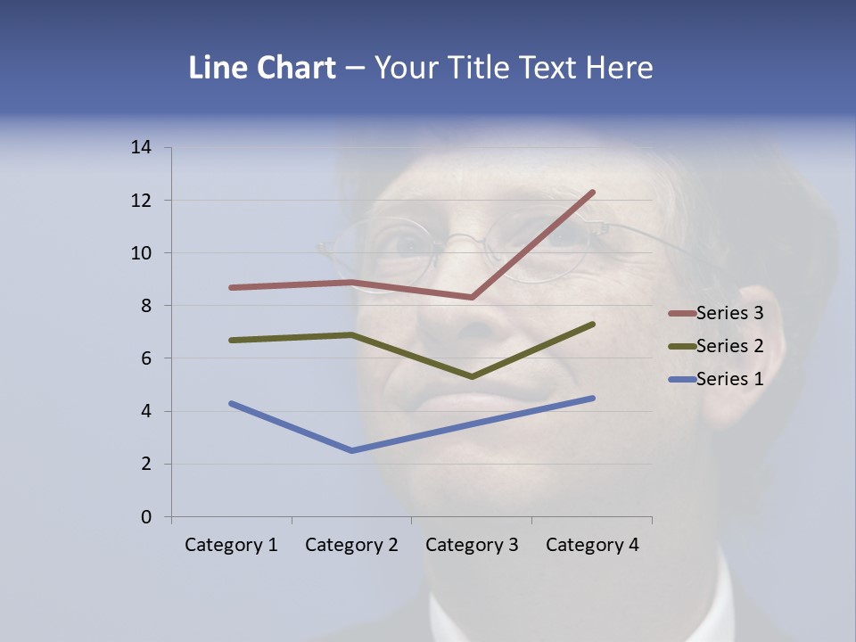 A Man In A Suit And Tie With A Blue Background PowerPoint Template