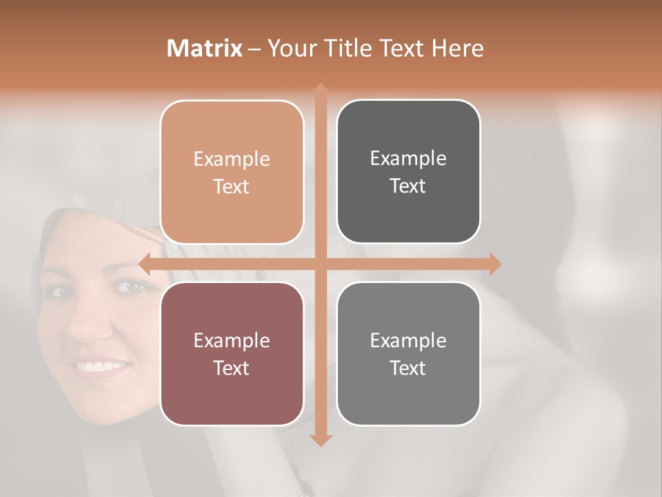 A Woman Holding Her Hands Up To Her Face PowerPoint Template