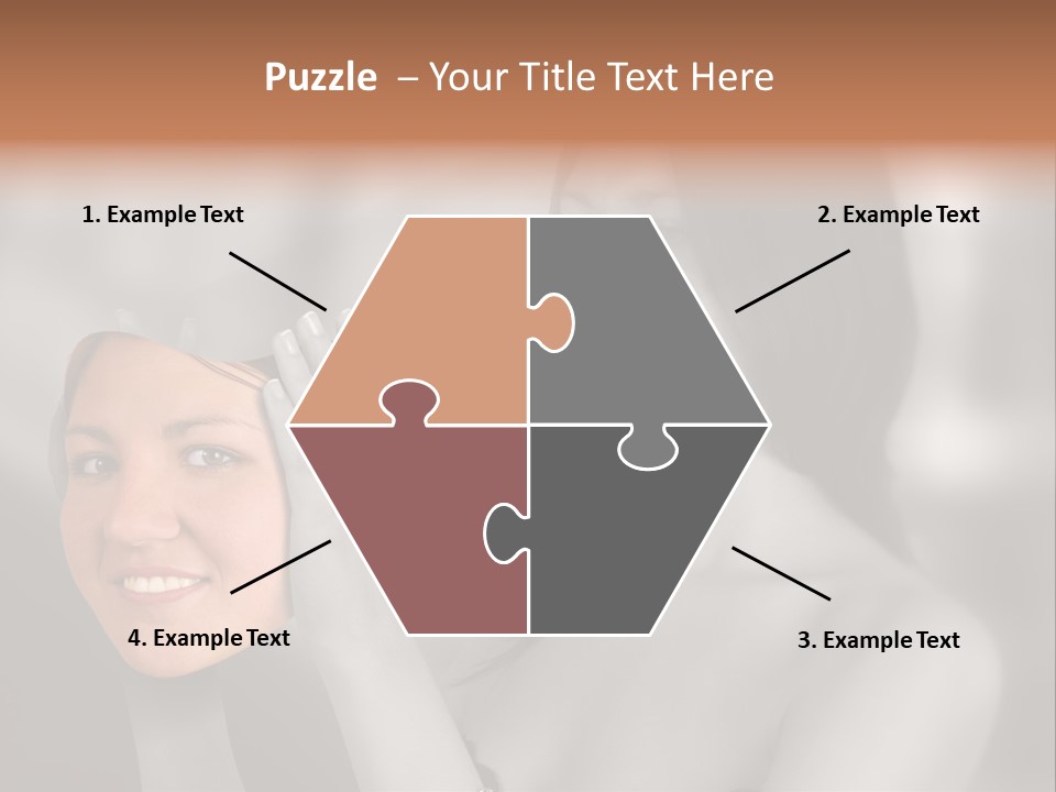 A Woman Holding Her Hands Up To Her Face PowerPoint Template