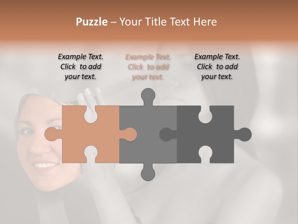 A Woman Holding Her Hands Up To Her Face PowerPoint Template