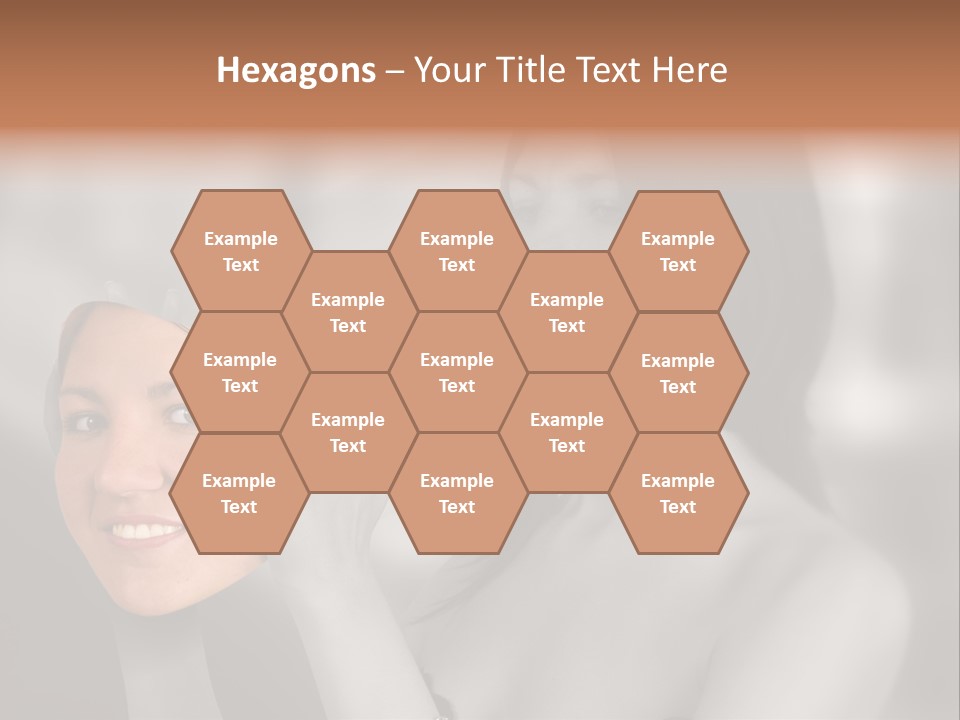 A Woman Holding Her Hands Up To Her Face PowerPoint Template