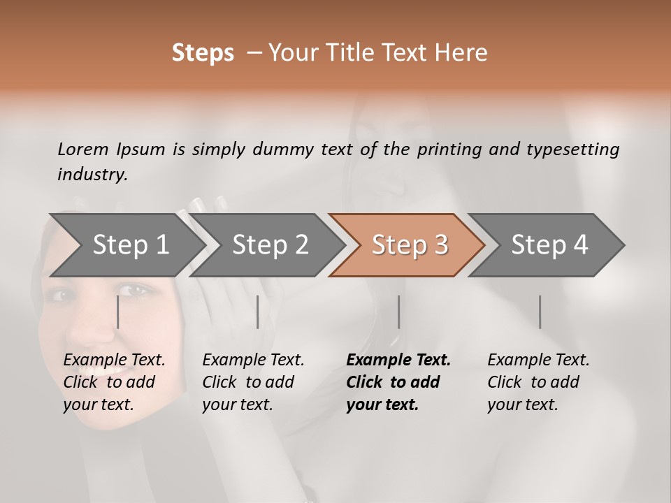 A Woman Holding Her Hands Up To Her Face PowerPoint Template