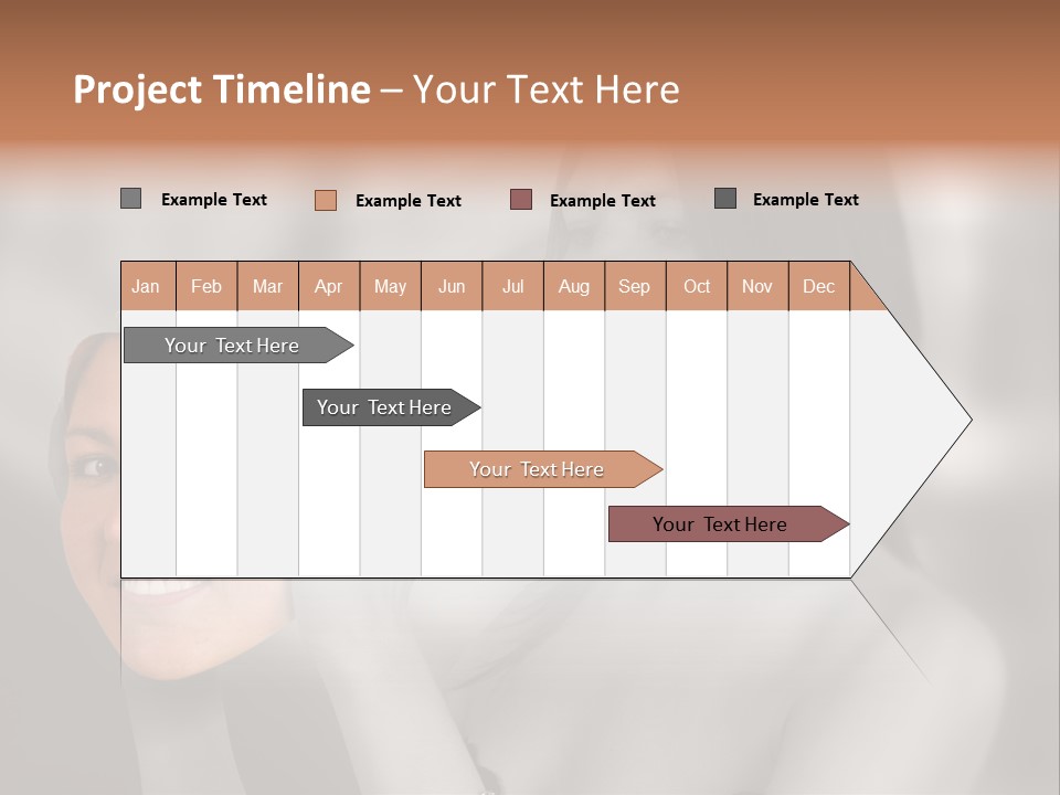 A Woman Holding Her Hands Up To Her Face PowerPoint Template