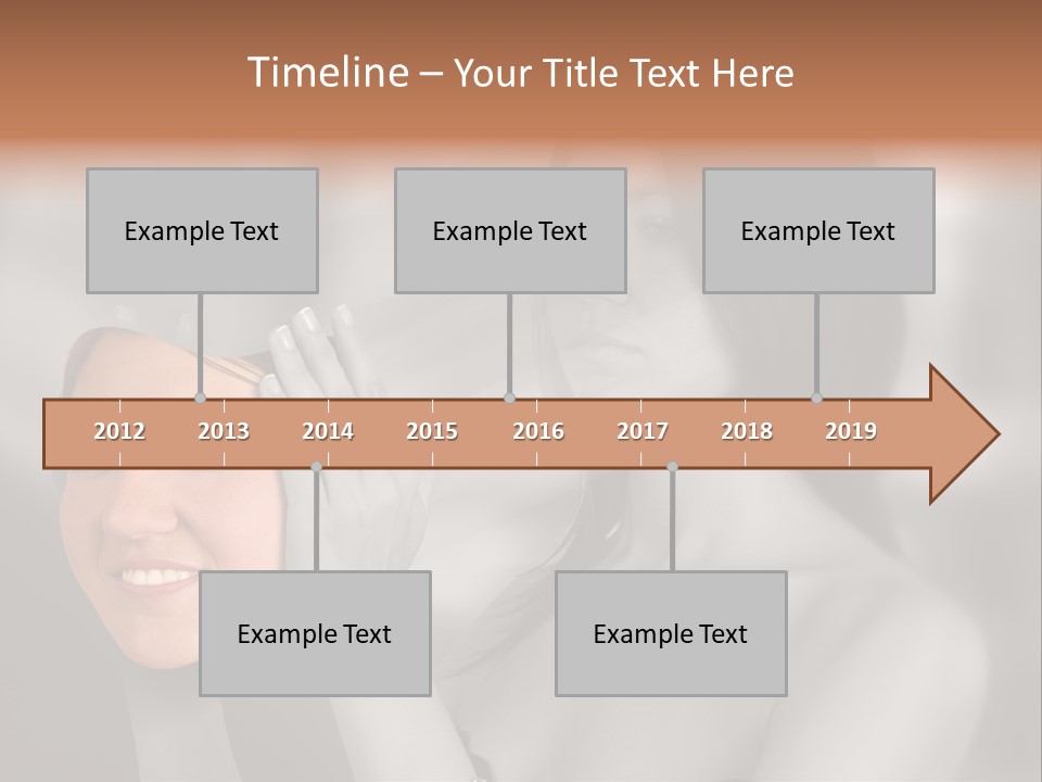 A Woman Holding Her Hands Up To Her Face PowerPoint Template
