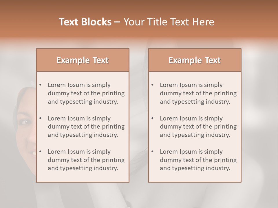 A Woman Holding Her Hands Up To Her Face PowerPoint Template