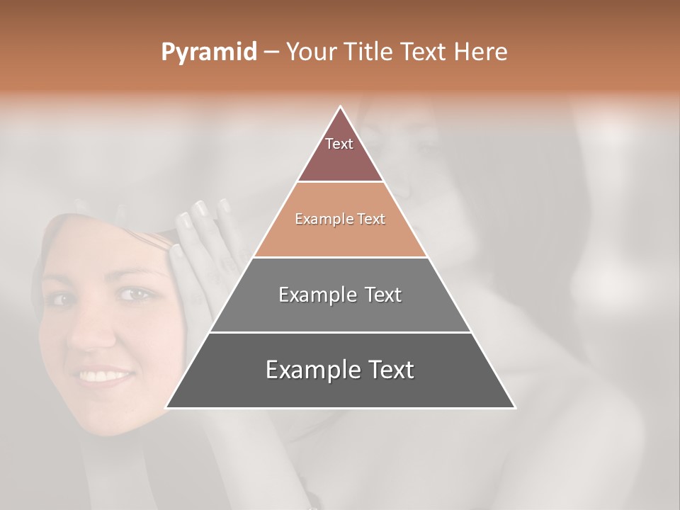 A Woman Holding Her Hands Up To Her Face PowerPoint Template