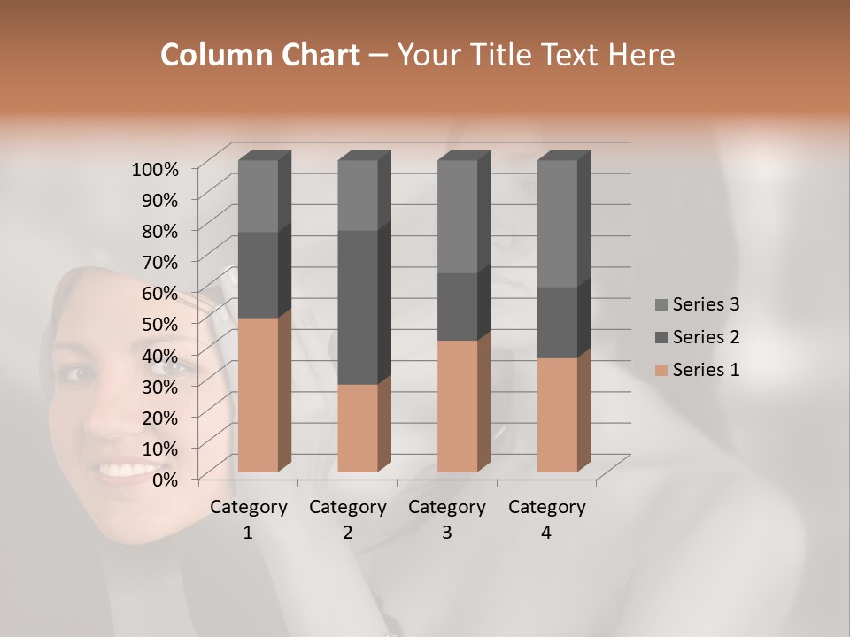 A Woman Holding Her Hands Up To Her Face PowerPoint Template