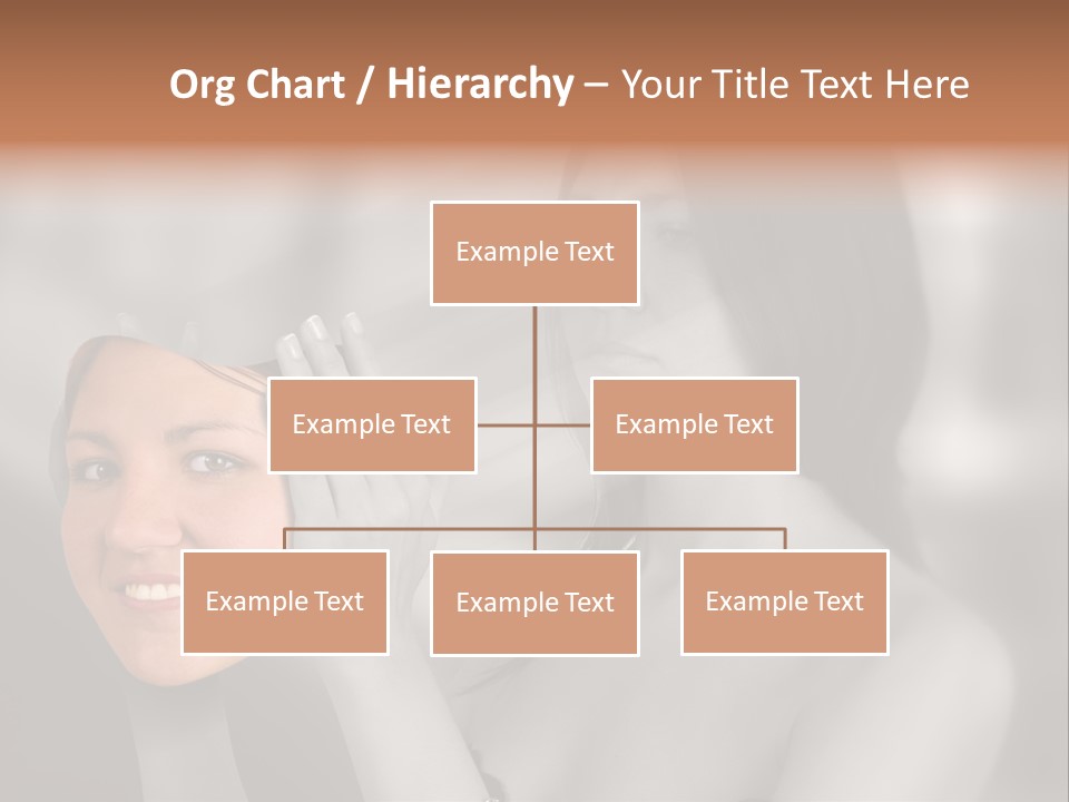 A Woman Holding Her Hands Up To Her Face PowerPoint Template