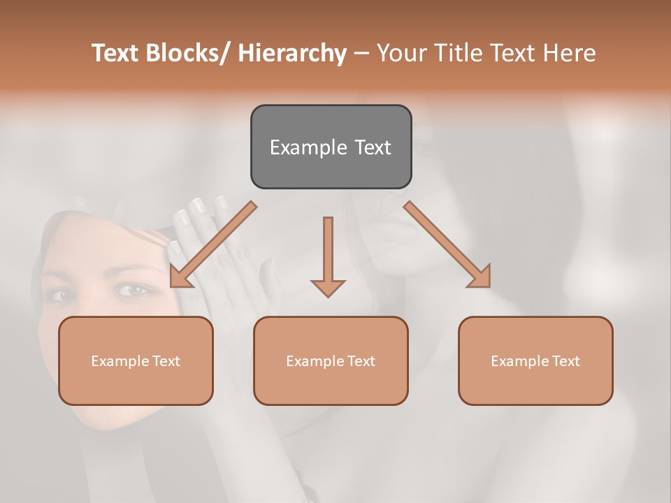 A Woman Holding Her Hands Up To Her Face PowerPoint Template