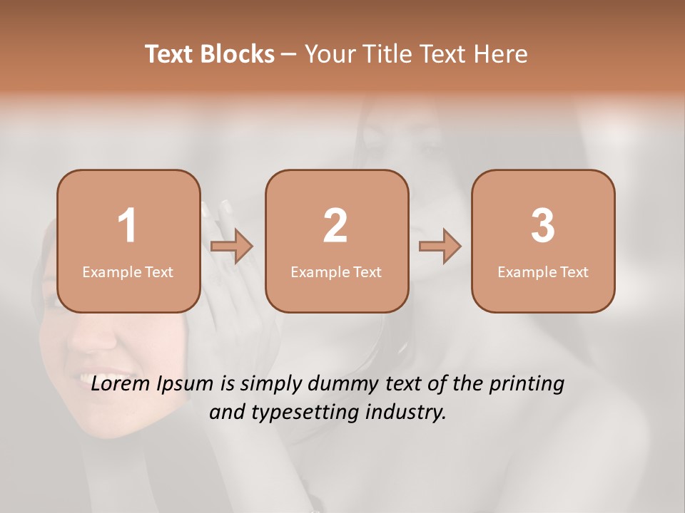A Woman Holding Her Hands Up To Her Face PowerPoint Template