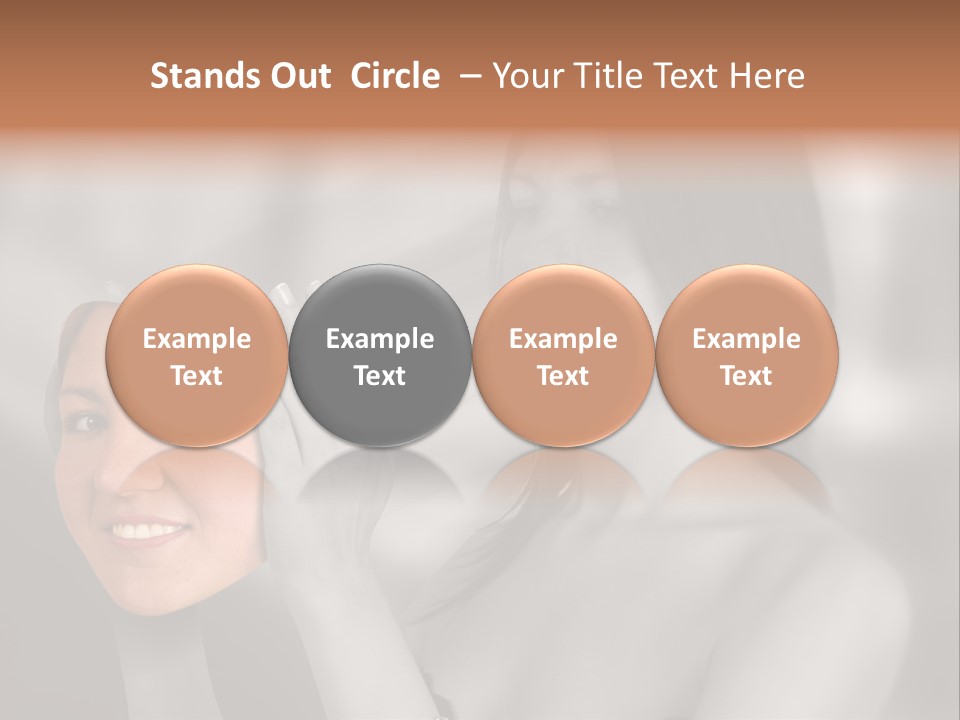 A Woman Holding Her Hands Up To Her Face PowerPoint Template