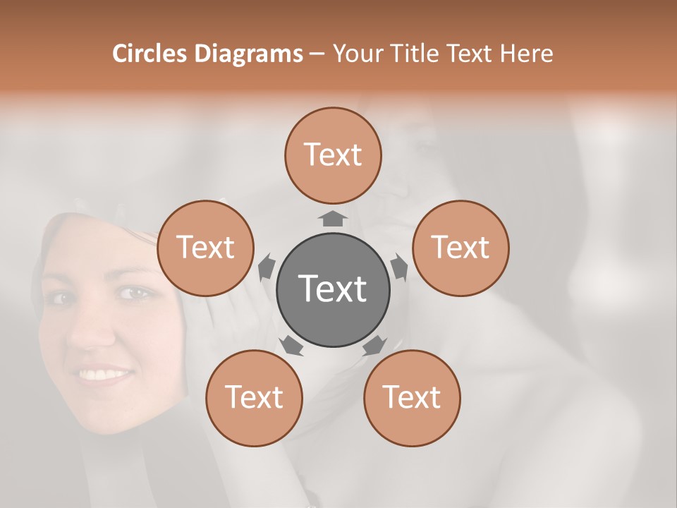 A Woman Holding Her Hands Up To Her Face PowerPoint Template